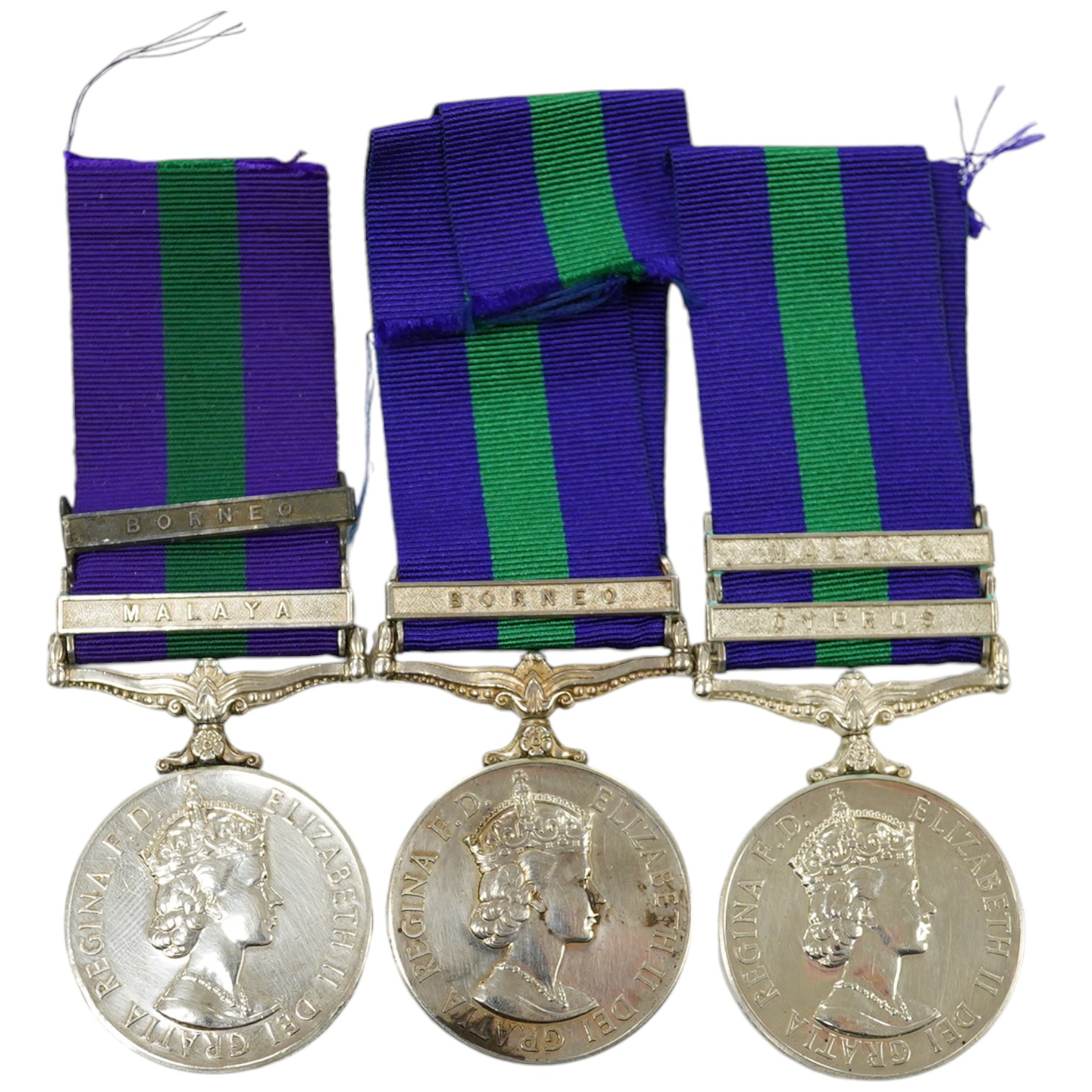 Three ERII General Service Medals